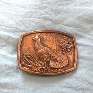 Vintage belt buckle - bird